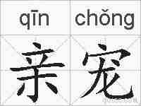 亲宠的拼音