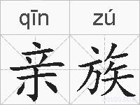 亲族的拼音