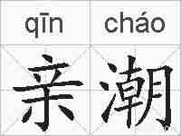亲潮的拼音