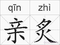 亲炙的拼音