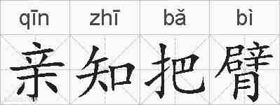 亲知把臂的拼音