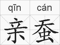 亲蚕的拼音