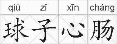 球子心肠的拼音