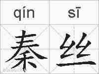 秦丝的拼音