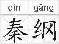 秦纲的拼音