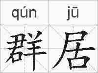 群居的拼音