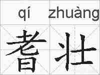 耆壮的拼音