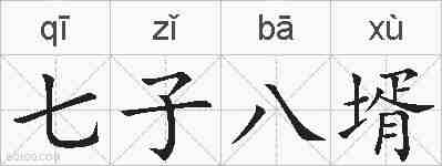 七子八壻的拼音