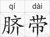 脐带的拼音