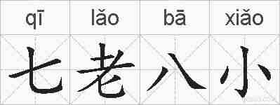 七老八小的拼音