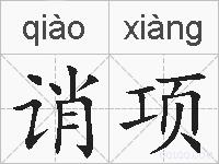 诮项的拼音