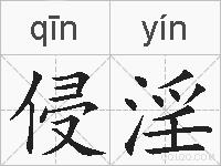 侵淫的拼音