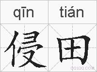 侵田的拼音