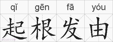 起根发由的拼音