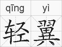 轻翼的拼音