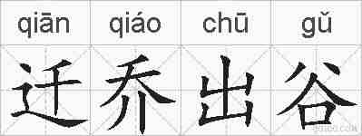 迁乔出谷的拼音