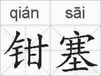 钳塞的拼音