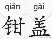 钳盖的拼音