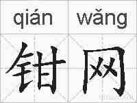 钳网的拼音