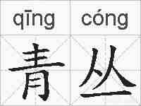 青丛的拼音