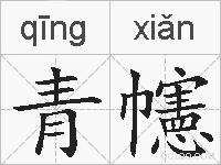 青幰的拼音