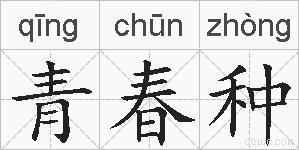 青春种的拼音