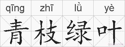 青枝绿叶的拼音