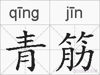青筋的拼音