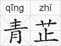 青芷的拼音