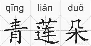 青莲朵的拼音