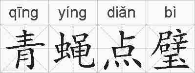 青蝇点璧的拼音