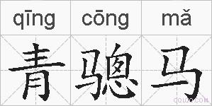 青骢马的拼音