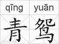 青鸳的拼音