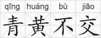 青黄不交的拼音