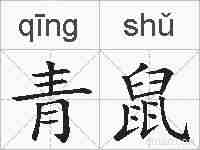 青鼠的拼音