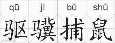 驱骥捕鼠的拼音
