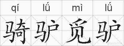 骑驴觅驴的拼音