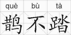 鹊不踏的拼音