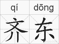 齐东的拼音