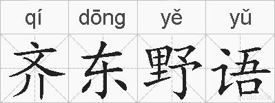 齐东野语的拼音