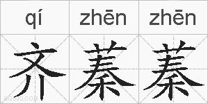 齐蓁蓁的拼音
