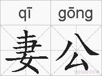 妻公的拼音