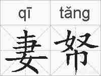 妻帑的拼音