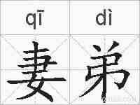 妻弟的拼音