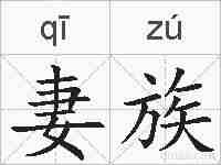 妻族的拼音