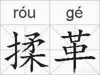 揉革的拼音