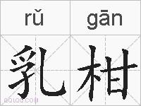 乳柑的拼音