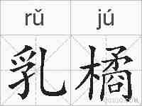 乳橘的拼音