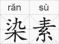染素的拼音