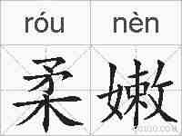 柔嫩的拼音